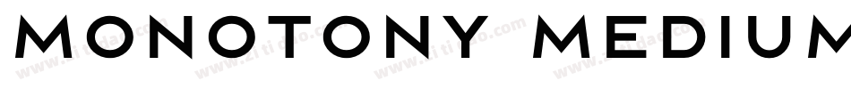 Monotony Medium字体转换